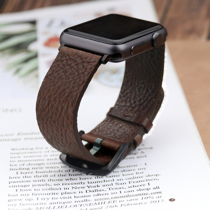 Smartwatch Accessories Shop - حزام calfskin l الإيطالي لساعة أبل