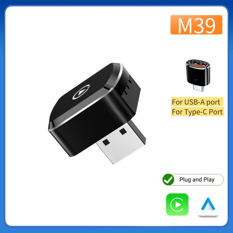 Smartwatch Universal - CarPlay أندرويد السيارات محول لاسلكي USB