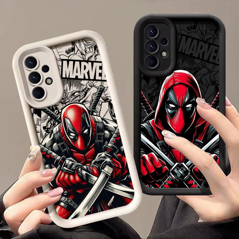 Samsung Galaxy A55 - جراب سيليكون ناعم بتصميم سيفمان ديدبول