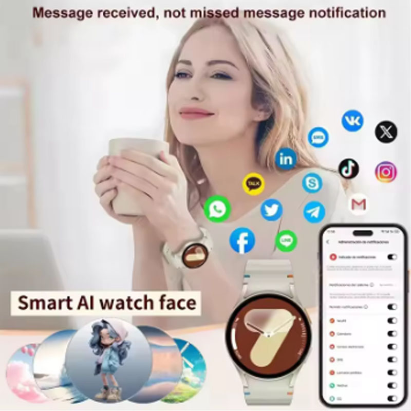 Smartwatch Custom - SmartWatch الرجال النساء HD AMOLED مكالمة
