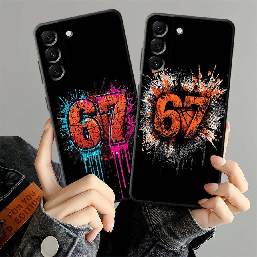 Samsung Galaxy A55 - جرافيتي بسكت بول 67 حافظة لهاتف