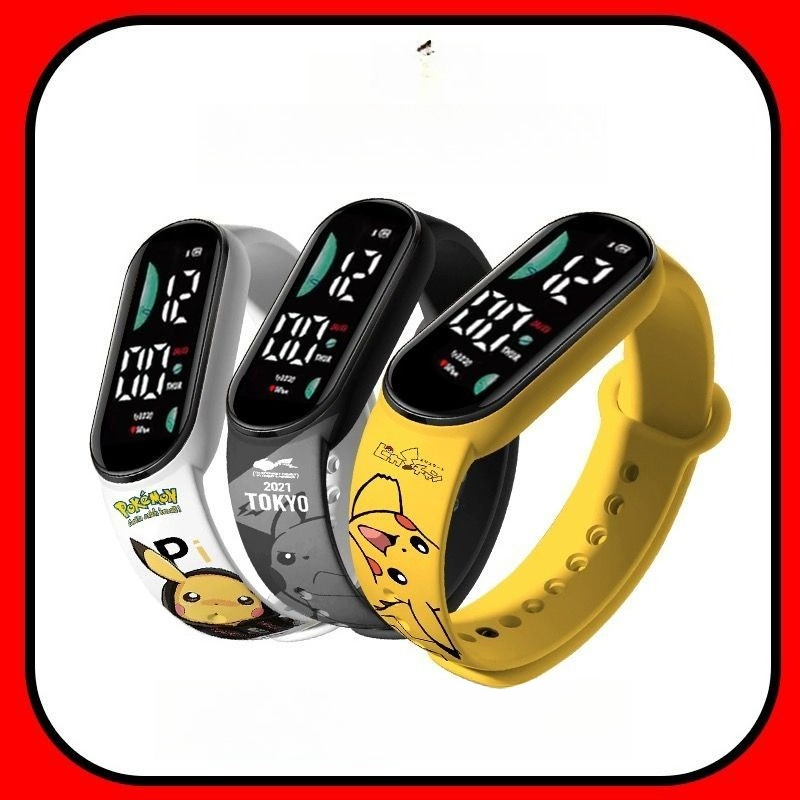 Accessories With Watch - ساعة رقمية بنمط رسوم متحركة من