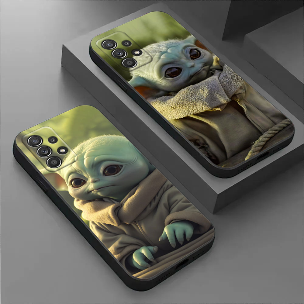 Samsung Galaxy A55 - غطاء هاتف سيليكون بتصميم يودا وغروت