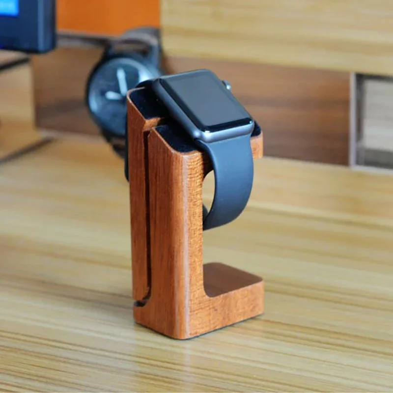 حامل شاحن ساعة أبل الخشبي، حام - مراجعة Smartwatch Watch Accessories وسعره