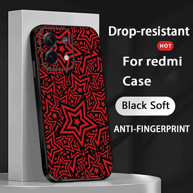 جراب هاتف أسود ناعم بتصميم ملص - مراجعة Xiaomi Redmi Note 14 وسعره