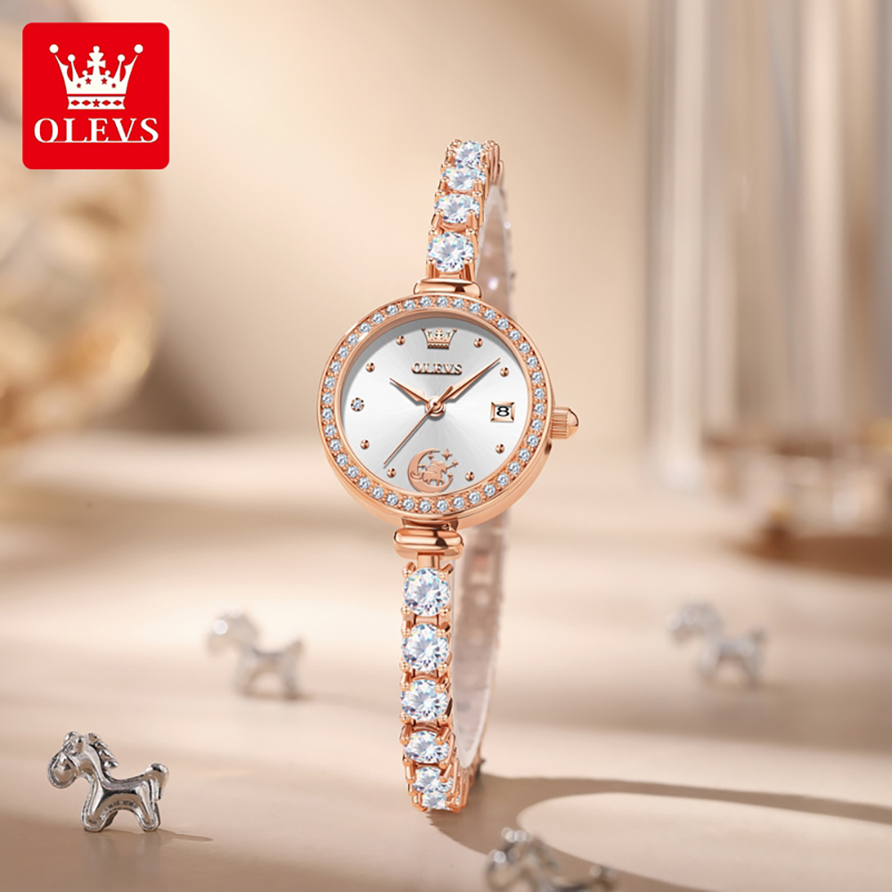 ساعة OLEVS 2998 أصلية للنساء م - مراجعة Accessories With Watch وسعره