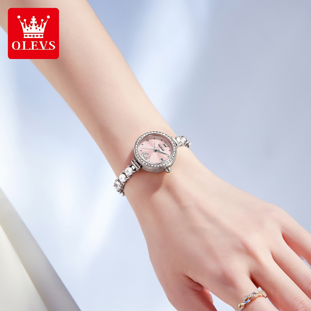 ساعة OLEVS 2998 أصلية للنساء م - مراجعة Accessories With Watch وسعره