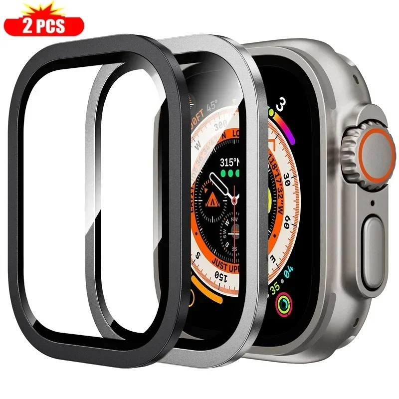 2 قطعة الزجاج المقسى لساعة أبل - مراجعة Smartwatch Watch Accessories وسعره