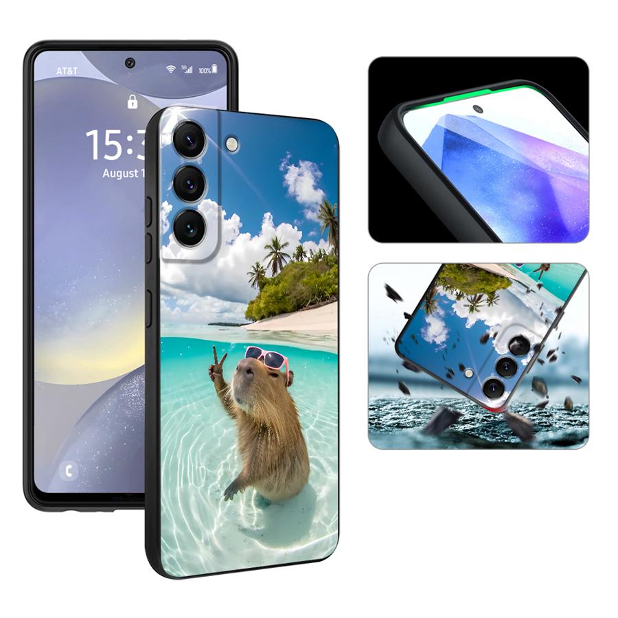 غطاء هاتف بتصميم الكابيبارا لل - مراجعة Samsung Galaxy A55 وسعره