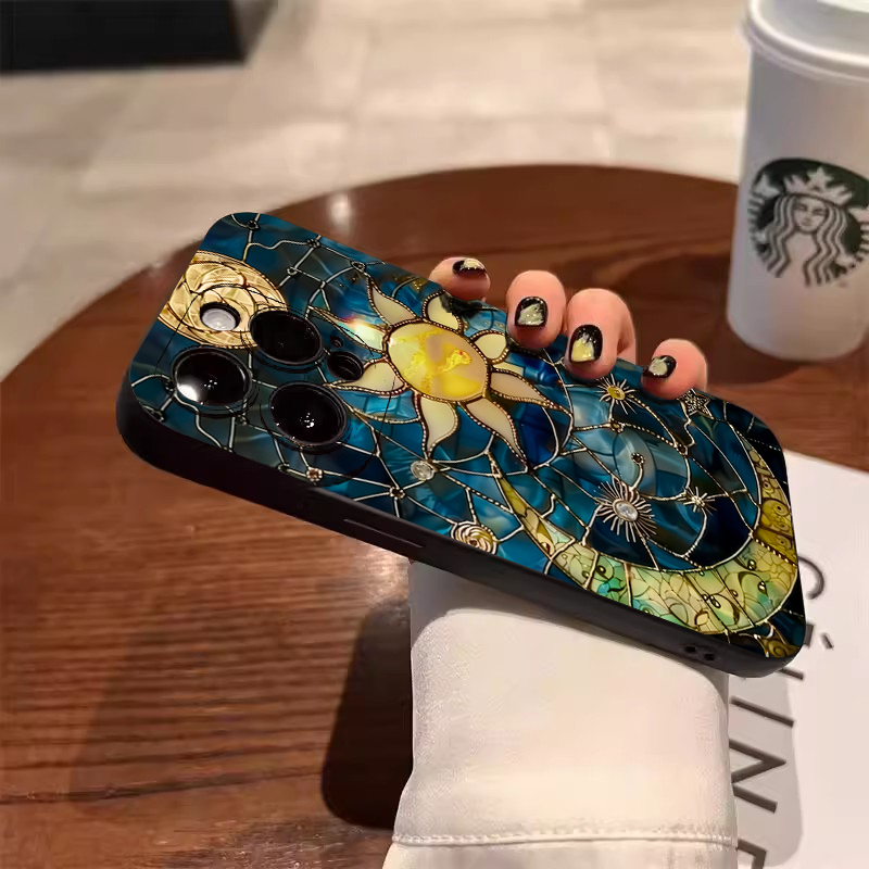 غطاء هاتف بتصميم شمس وقمر جمال - مراجعة Samsung Galaxy A55 وسعره
