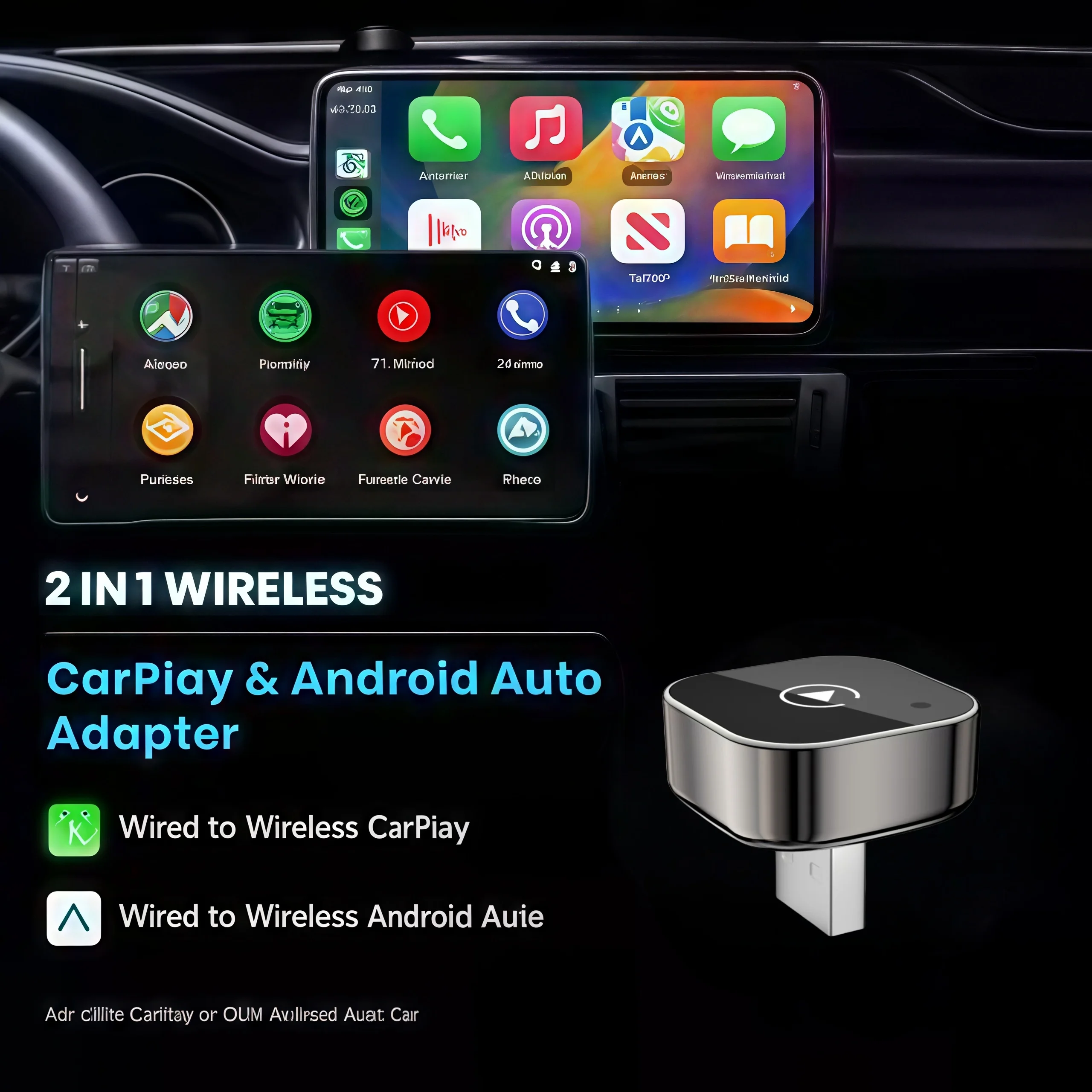 محول لاسلكي جديد لـ CarPlay وA - مراجعة Smartwatch Universal وسعره