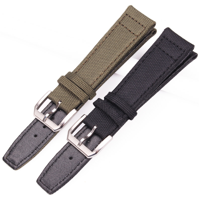 سوار ساعة من الجلد الأصلي مع إ - مراجعة Nylon Nato Strap وسعره