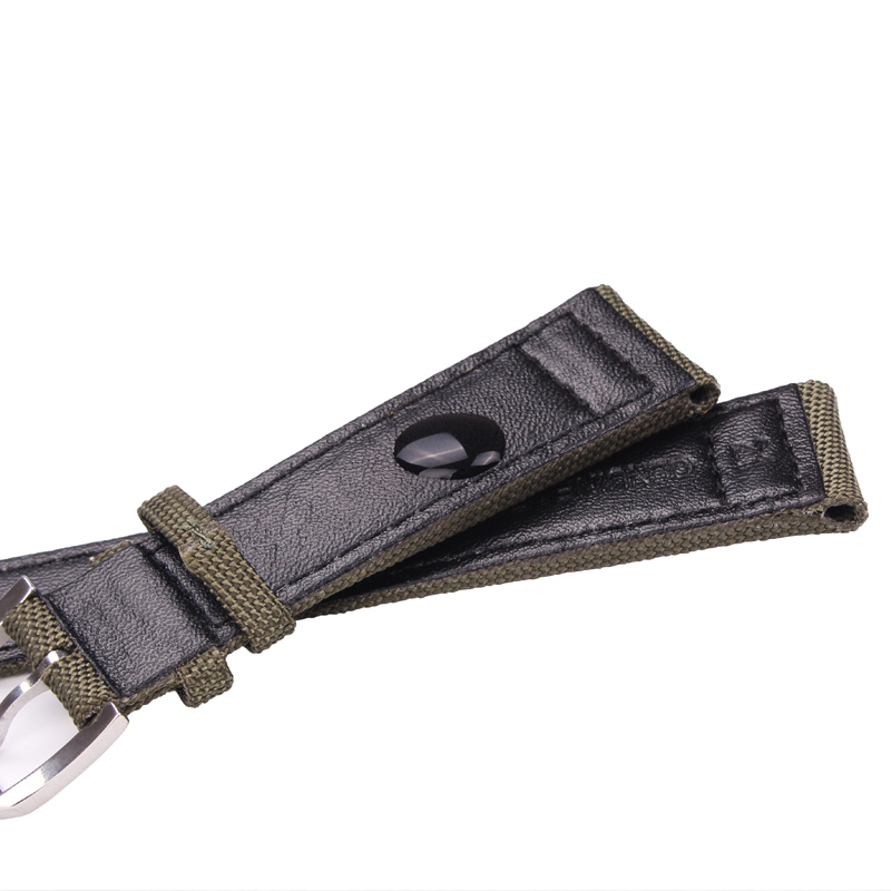 سوار ساعة من الجلد الأصلي مع إ - مراجعة Nylon Nato Strap وسعره
