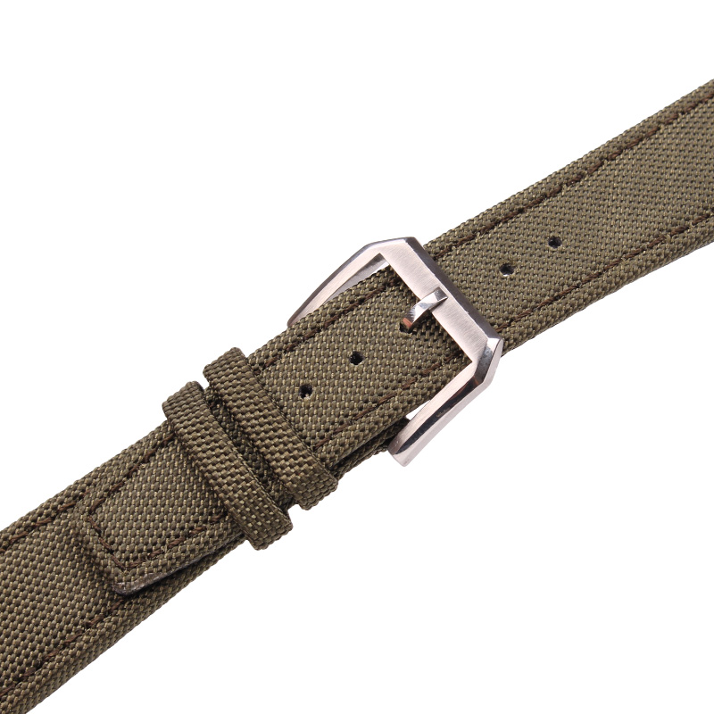 سوار ساعة من الجلد الأصلي مع إ - مراجعة Nylon Nato Strap وسعره