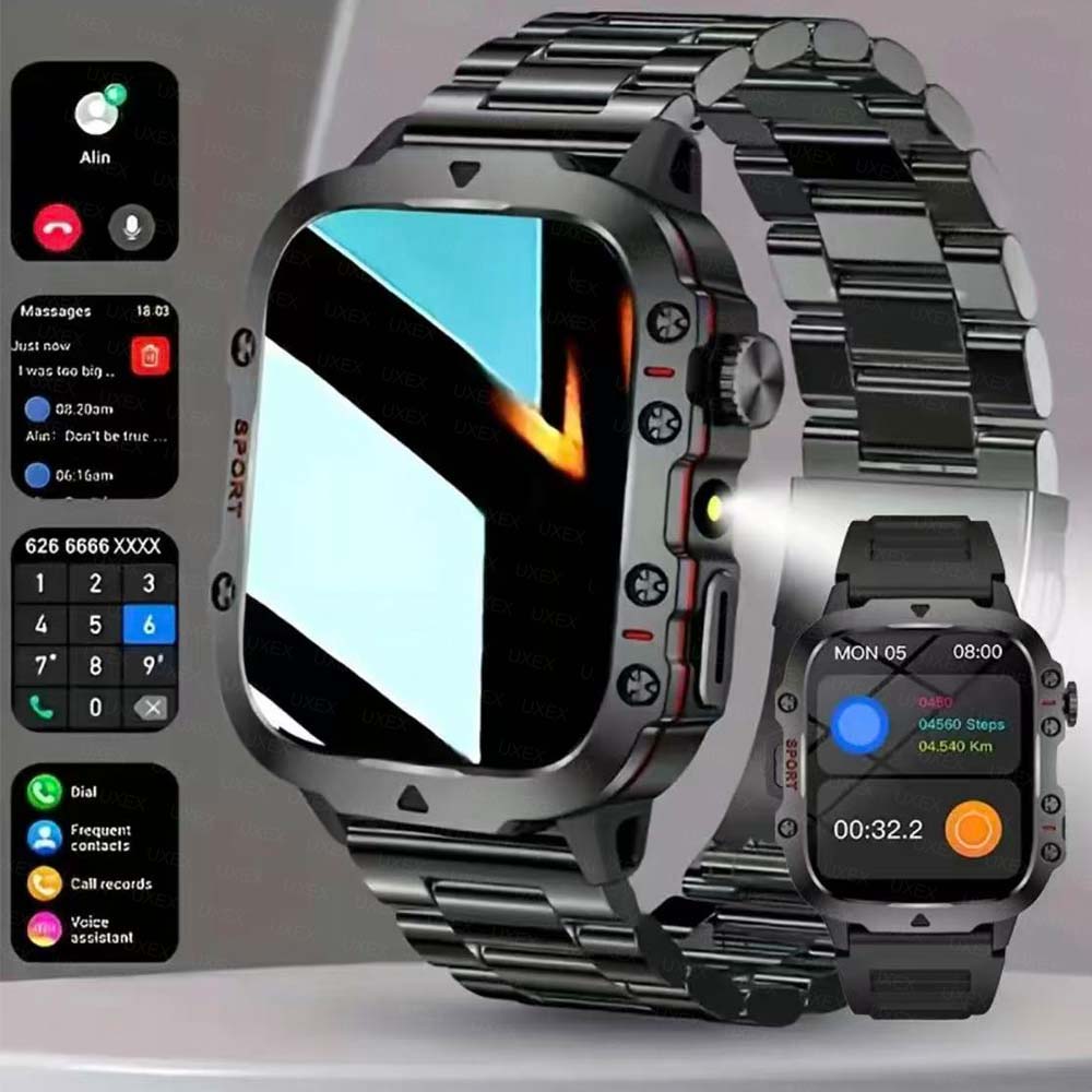 ساعة ذكية جديدة 2026 مع إضاءة  - مراجعة Smartwatch Custom وسعره