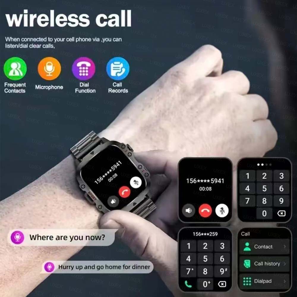 ساعة ذكية جديدة 2026 مع إضاءة  - مراجعة Smartwatch Custom وسعره