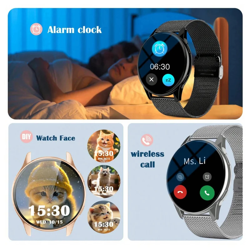 ساعة ذكية متعددة الوظائف مع مي - مراجعة Smartwatch Custom وسعره