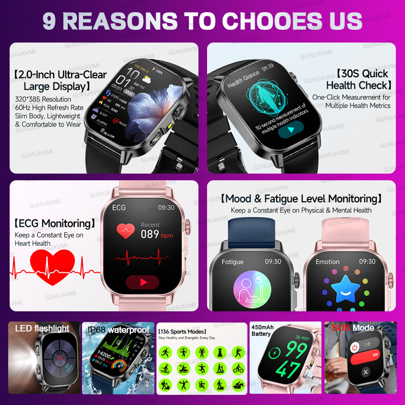 ساعة ذكية نسائية أصلية جديدة م - مراجعة Smartwatch Custom وسعره