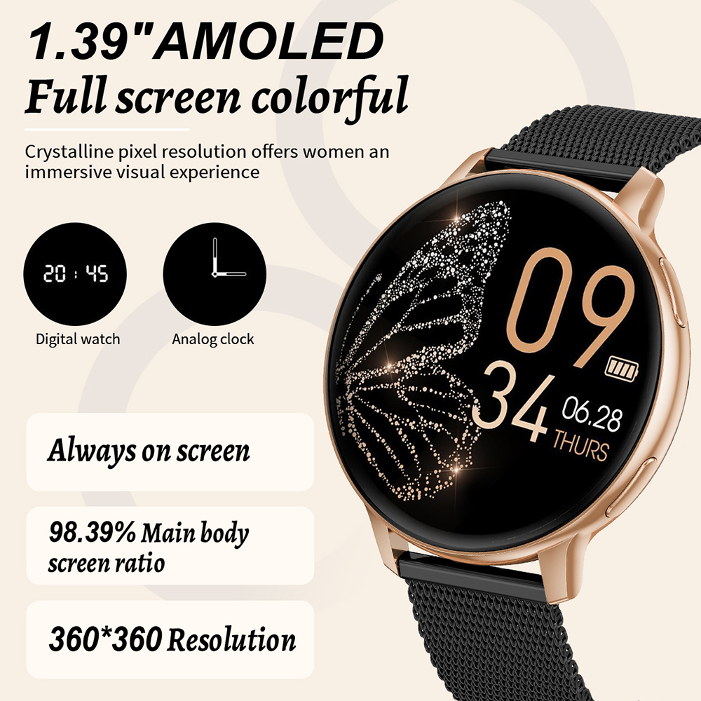 ساعة ذكية أنيقة للنساء من LIGE - مراجعة Smartwatch Custom وسعره