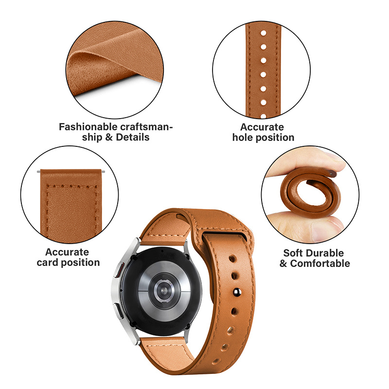 حزام ساعة جلدي لساعة سامسونج ج - مراجعة Huawei Smartwatch Accessories وسعره