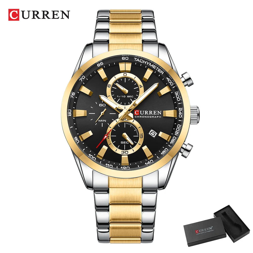 CURREN ساعات كوارتز كرونو رياض - مراجعة Accessories With Watch وسعره