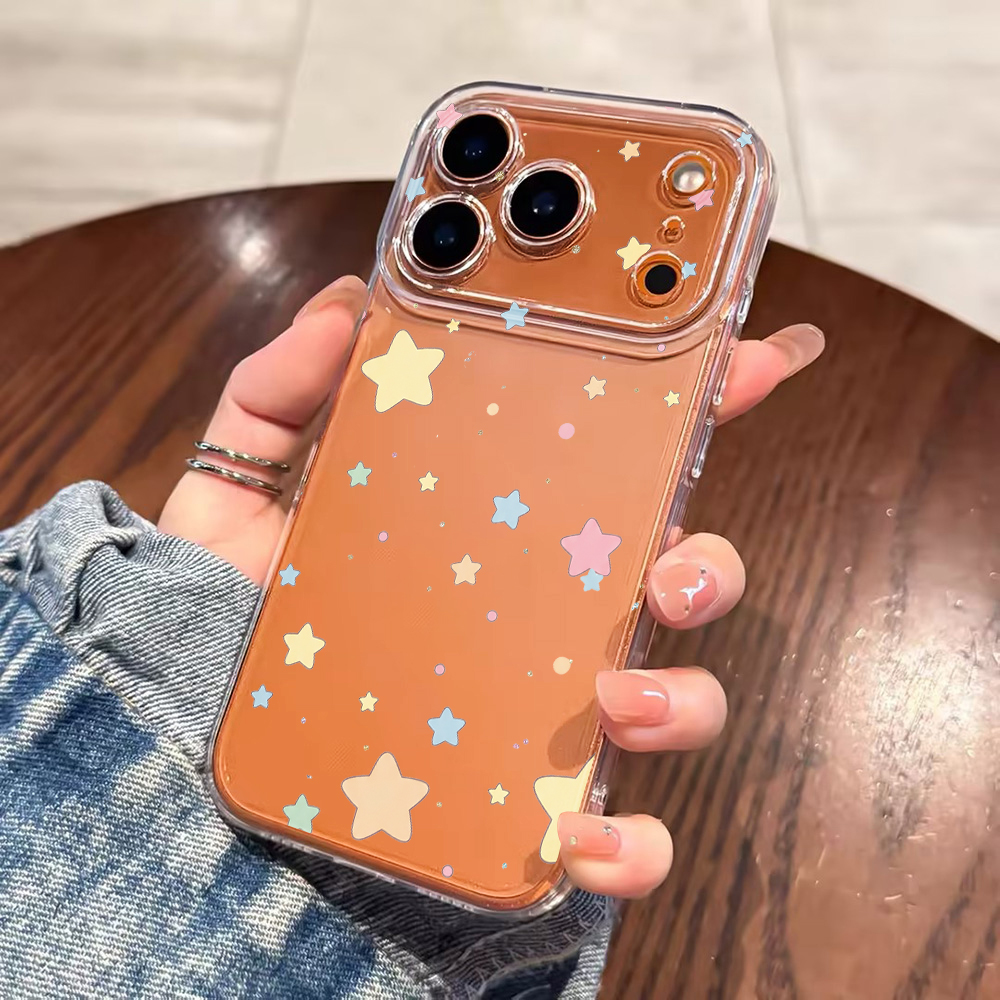 غطاء هاتف شفاف بتصميم النجوم ا - مراجعة Xiaomi Redmi Note 14 وسعره