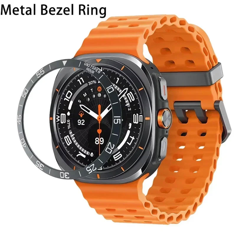 غطاء معدني الحافة الدائري لساع - مراجعة Samsung Smartwatch Ultra Accessories وسعره