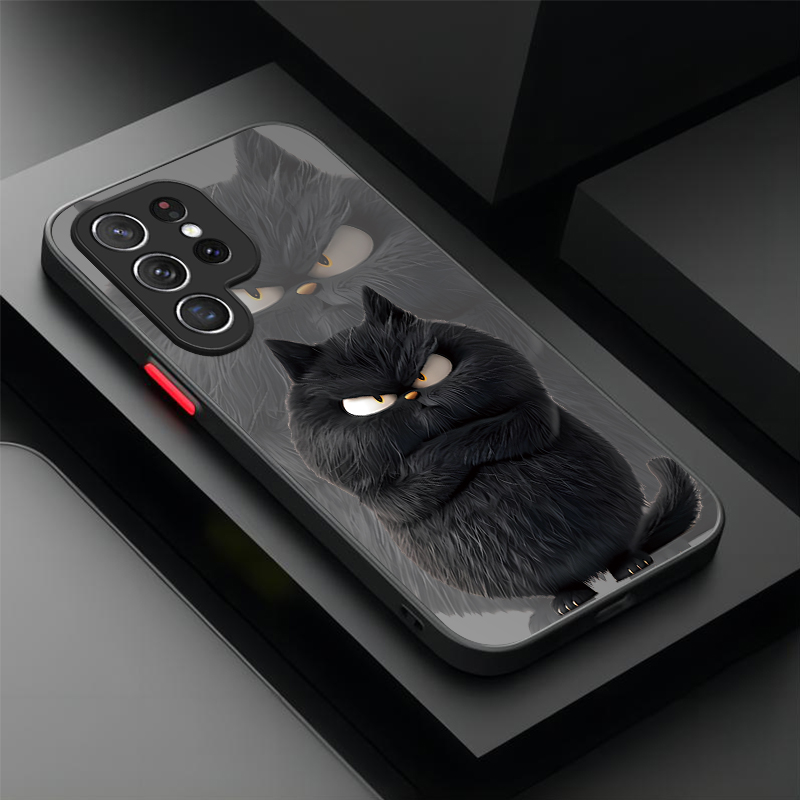 جراب بتصميم زوج القطط الغاضبة  - مراجعة Samsung Galaxy A55 وسعره
