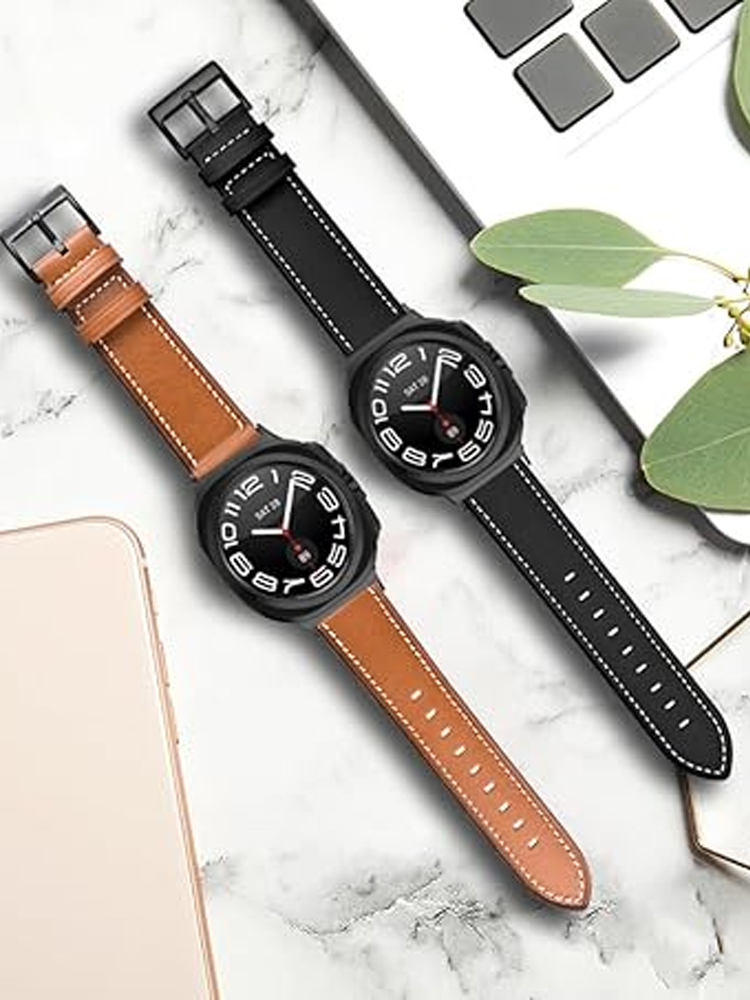 حزام من الجلد الطبيعي لساعة سا - مراجعة Samsung Smartwatch Ultra Accessories وسعره
