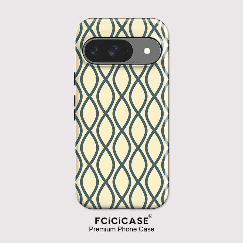 غطاء هاتف أنيق بتصميم مخطط من  - مراجعة Google Pixel 9 وسعره